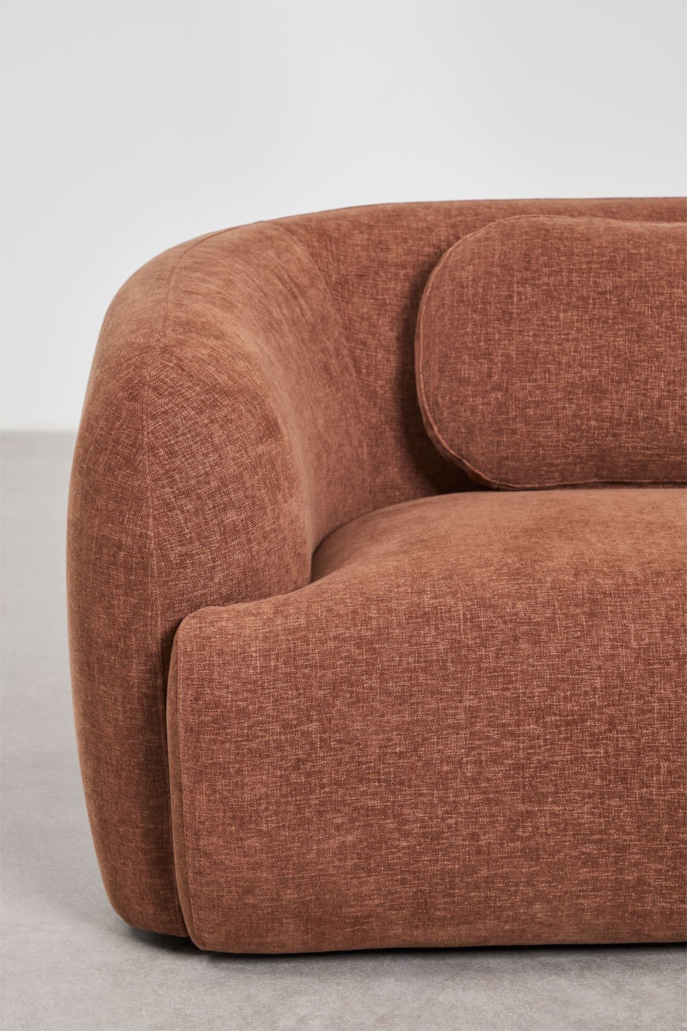 3-delige modulaire bank in chenille Coquette, galerij beeld 7