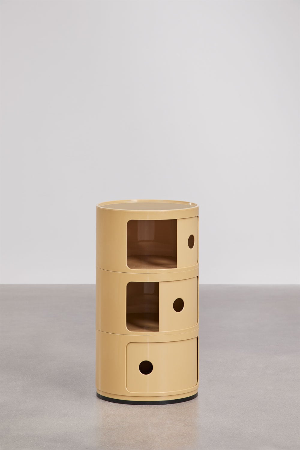 Ronde nachtkastje Ø30 cm met planken Babel, galerij beeld 4