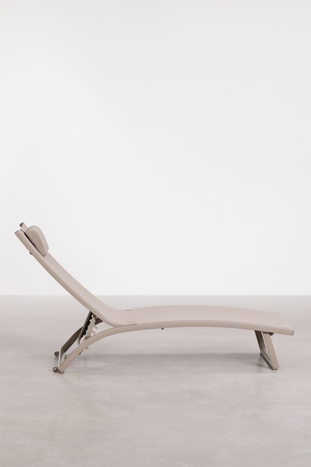 Set van 2 verstelbare aluminium ligstoelen met Dulem-kussen, galerij beeld 2