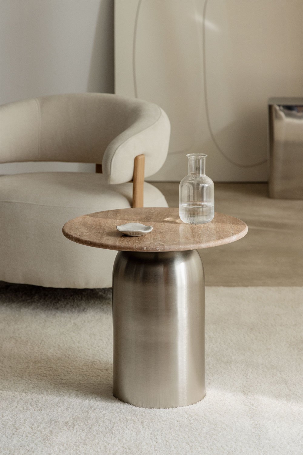 Ronde bijzettafel Ø40 cm Alliser, galerij beeld 1