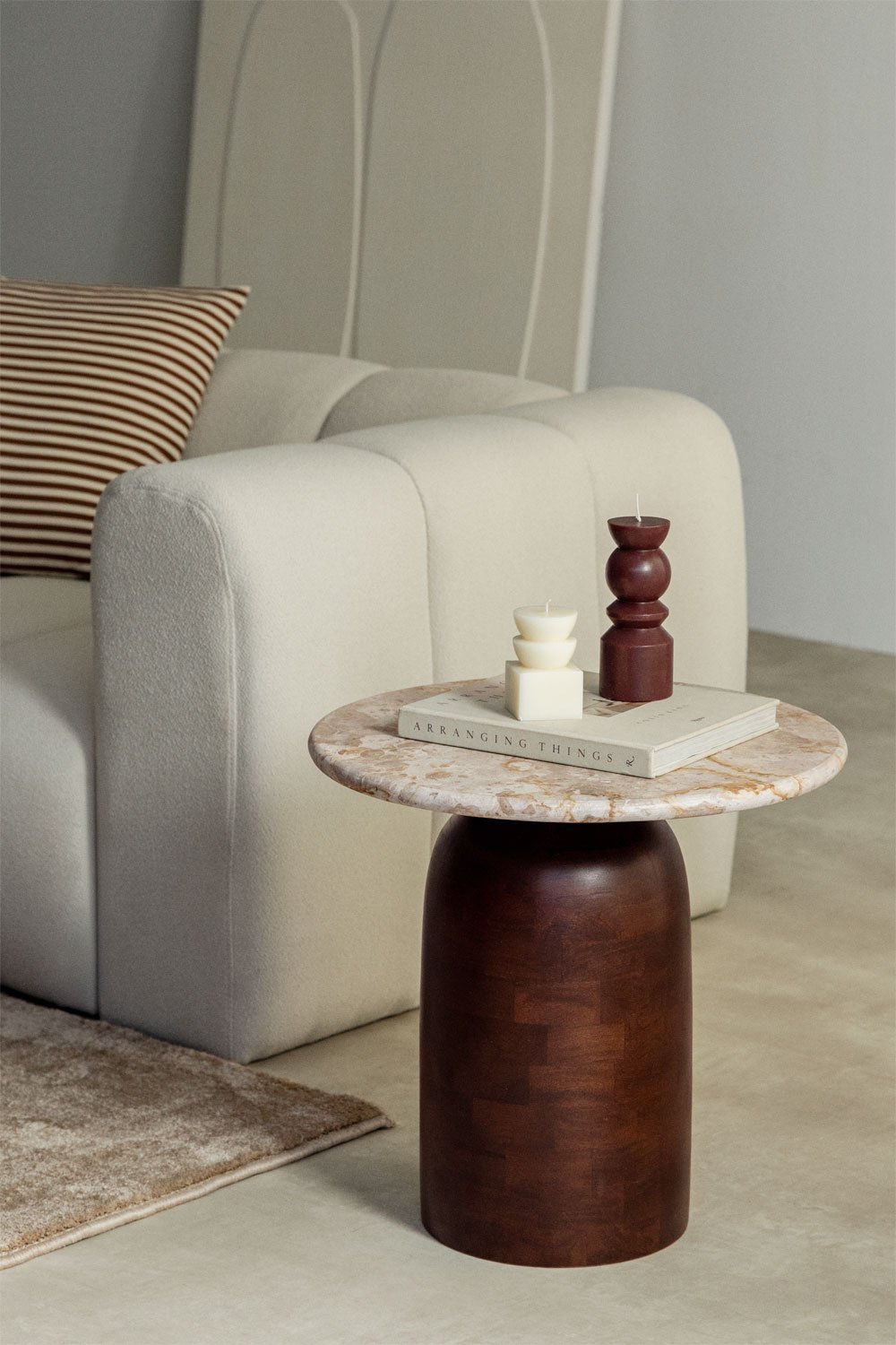 Ronde bijzettafel Ø40 cm Alliser, galerij beeld 1