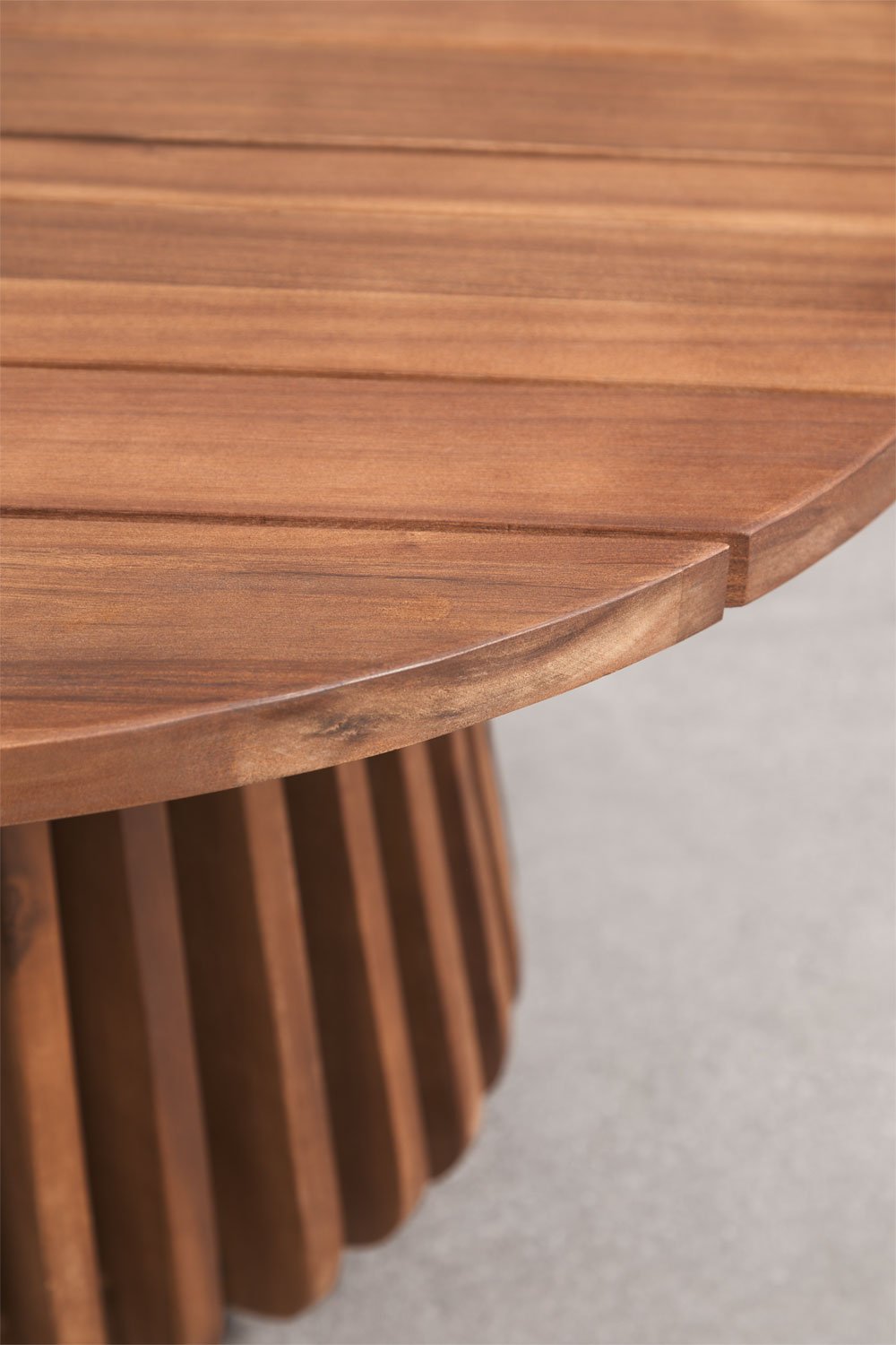 Ronde tuin salontafel Ø80 cm in Mura acacia hout, galerij beeld 5