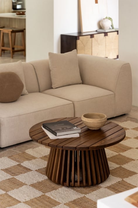Ronde salontafel Ø80 cm van acaciahout Mura