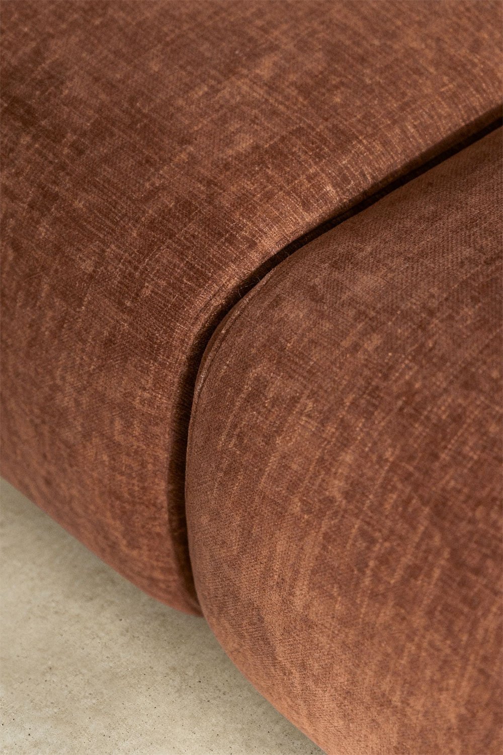 2-delige modulaire bank in chenille Coquette, galerij beeld 2