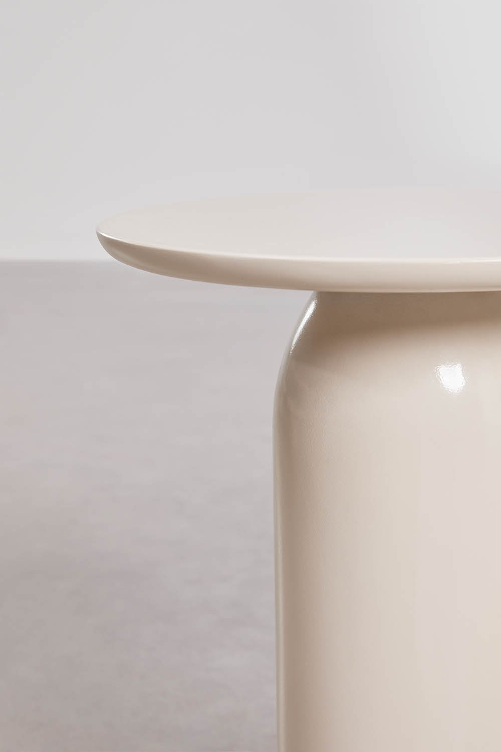 Ronde bijzettafel Ø45 cm in cement Layana, galerij beeld 2