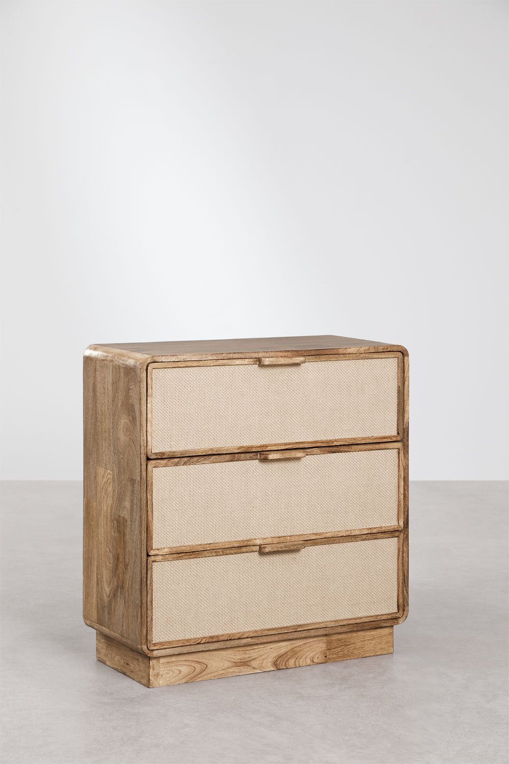 Kommode van mangohout, MDF en jute Abrams, galerij beeld 3