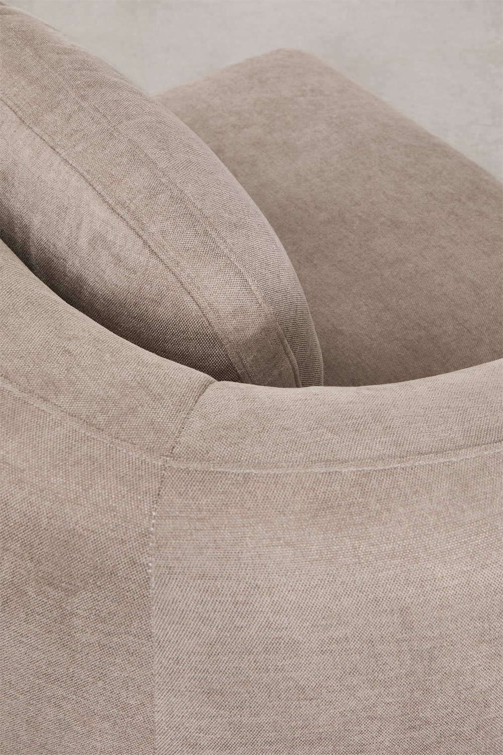 3-delige modulaire rechter chaise longue bank in chenille Coquette, galerij beeld 4