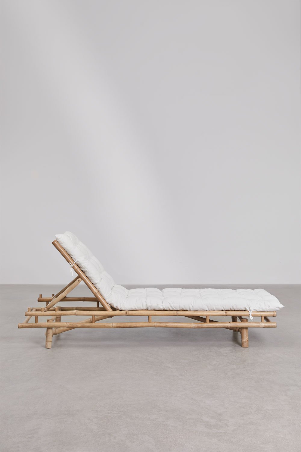 Set van 2 ligstoelen van bamboe Gossy, galerij beeld 5