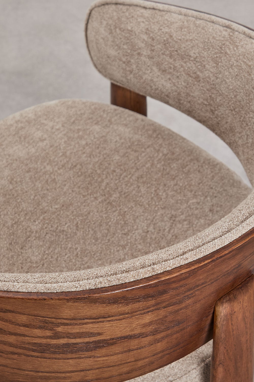 Fauteuil van eikenhout bekleed met Olea, galerij beeld 4