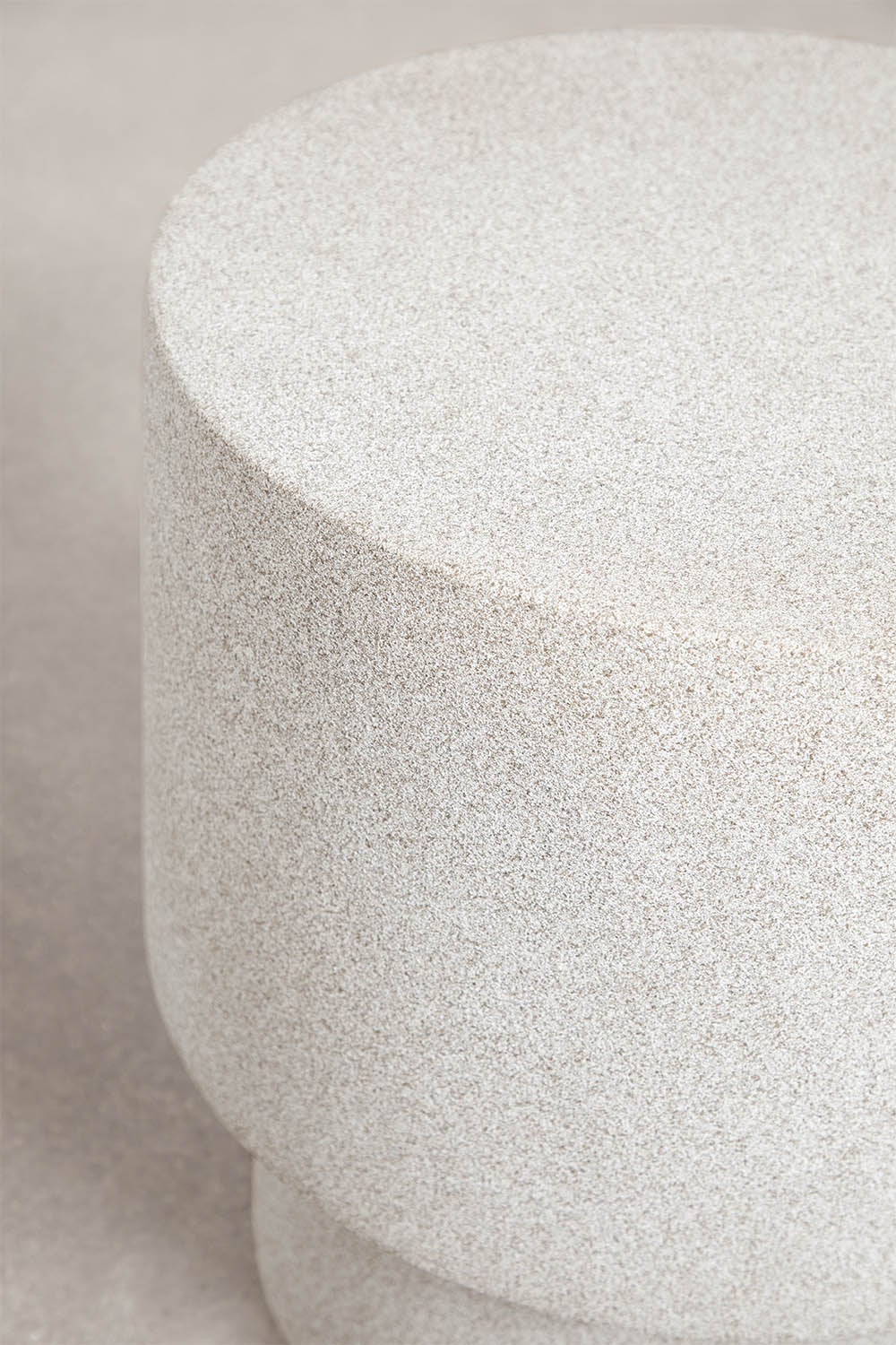 Ronde bijzettafel voor tuin Ø45 cm in cement Selara, galerij beeld 4