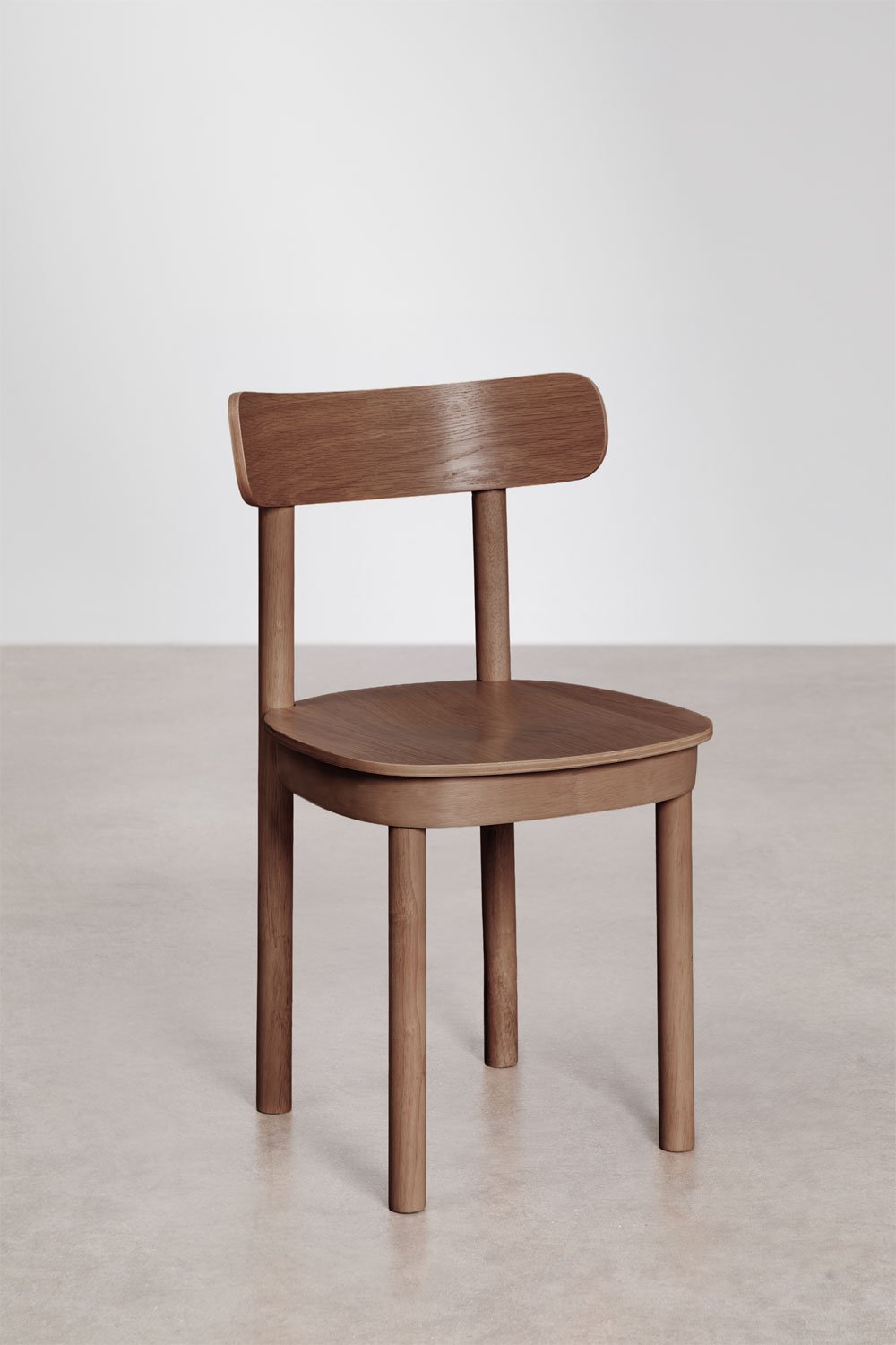 Set van 4 eettafelstoelen van hout Taleri, galerij beeld 3