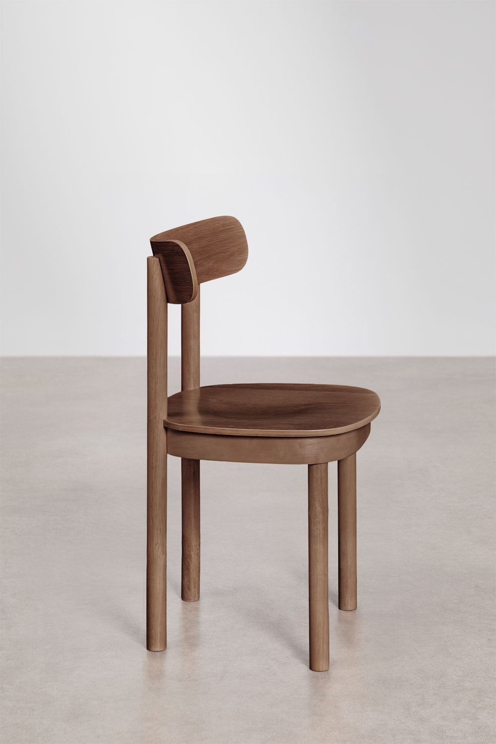 Set van 4 eettafelstoelen van hout Taleri, galerij beeld 4