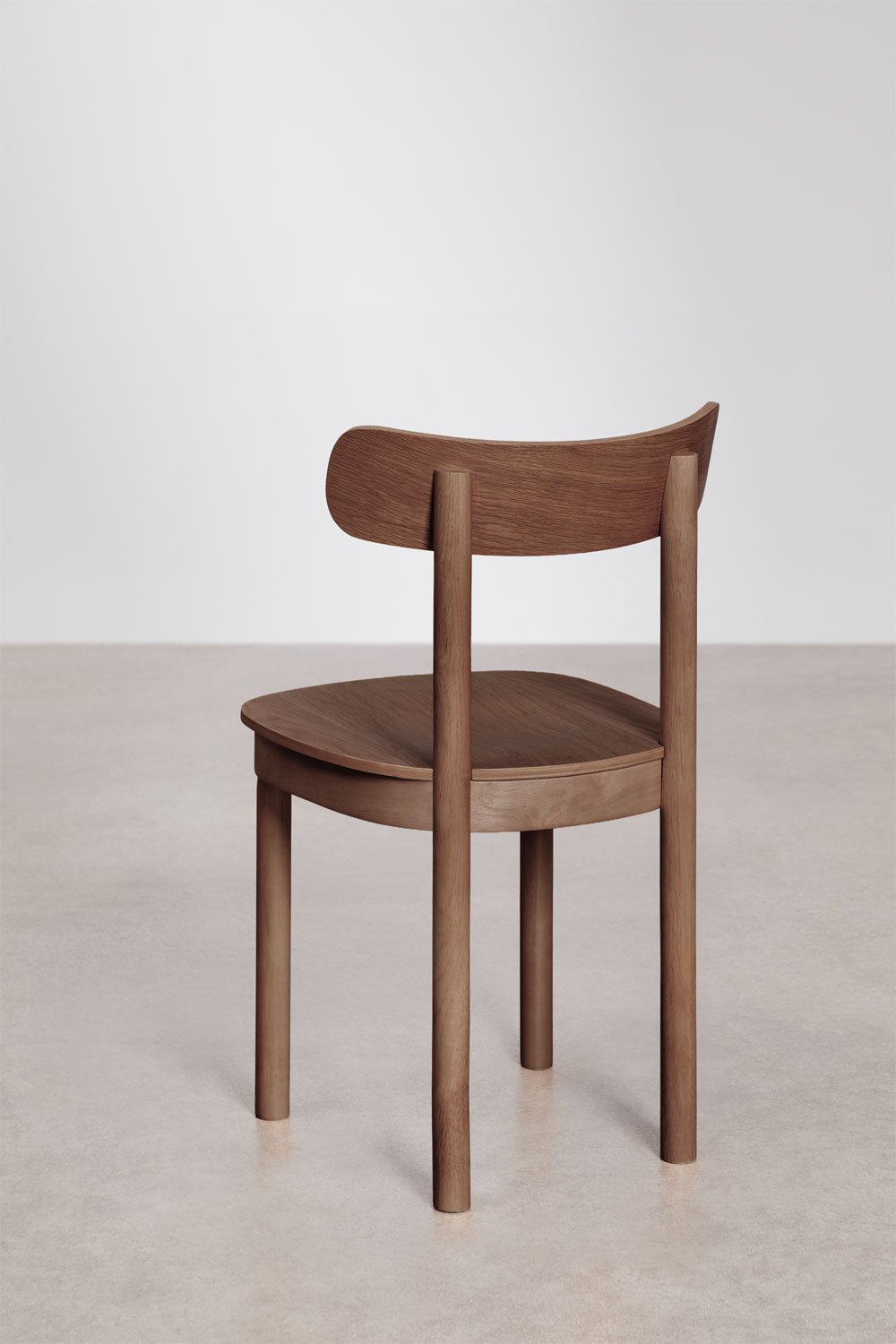 Set van 4 eettafelstoelen van hout Taleri, galerij beeld 5