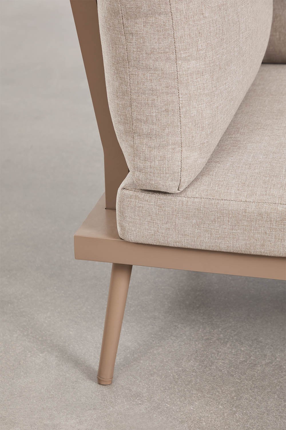 Tuinset met 5-zits hoekbank en salontafel van aluminium en acaciahout Kalen, galerij beeld 6