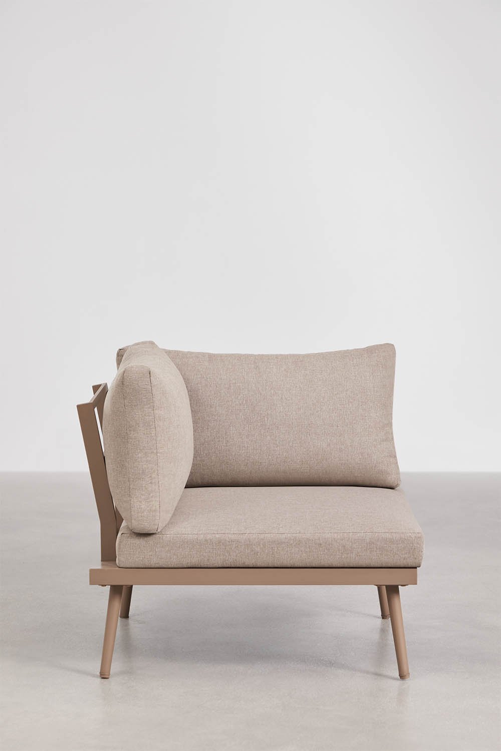 Tuinset met 5-zits hoekbank en salontafel van aluminium en acaciahout Kalen, galerij beeld 7