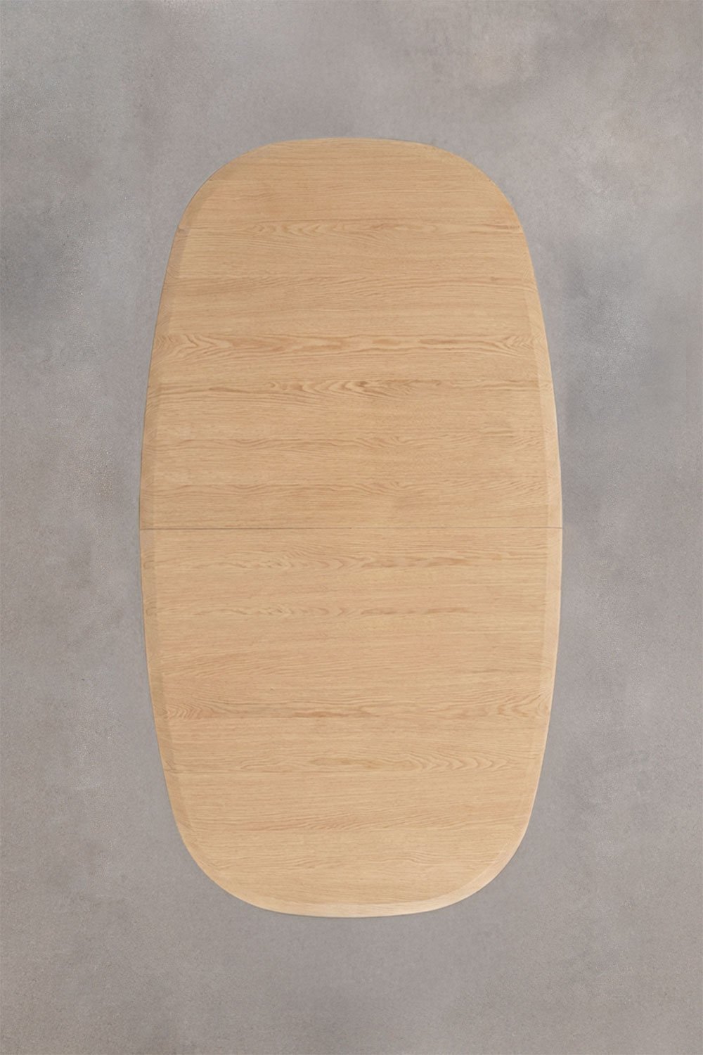 Uitklapbare ovale eettafel van MDF en essenfineer Nuveta, galerij beeld 11