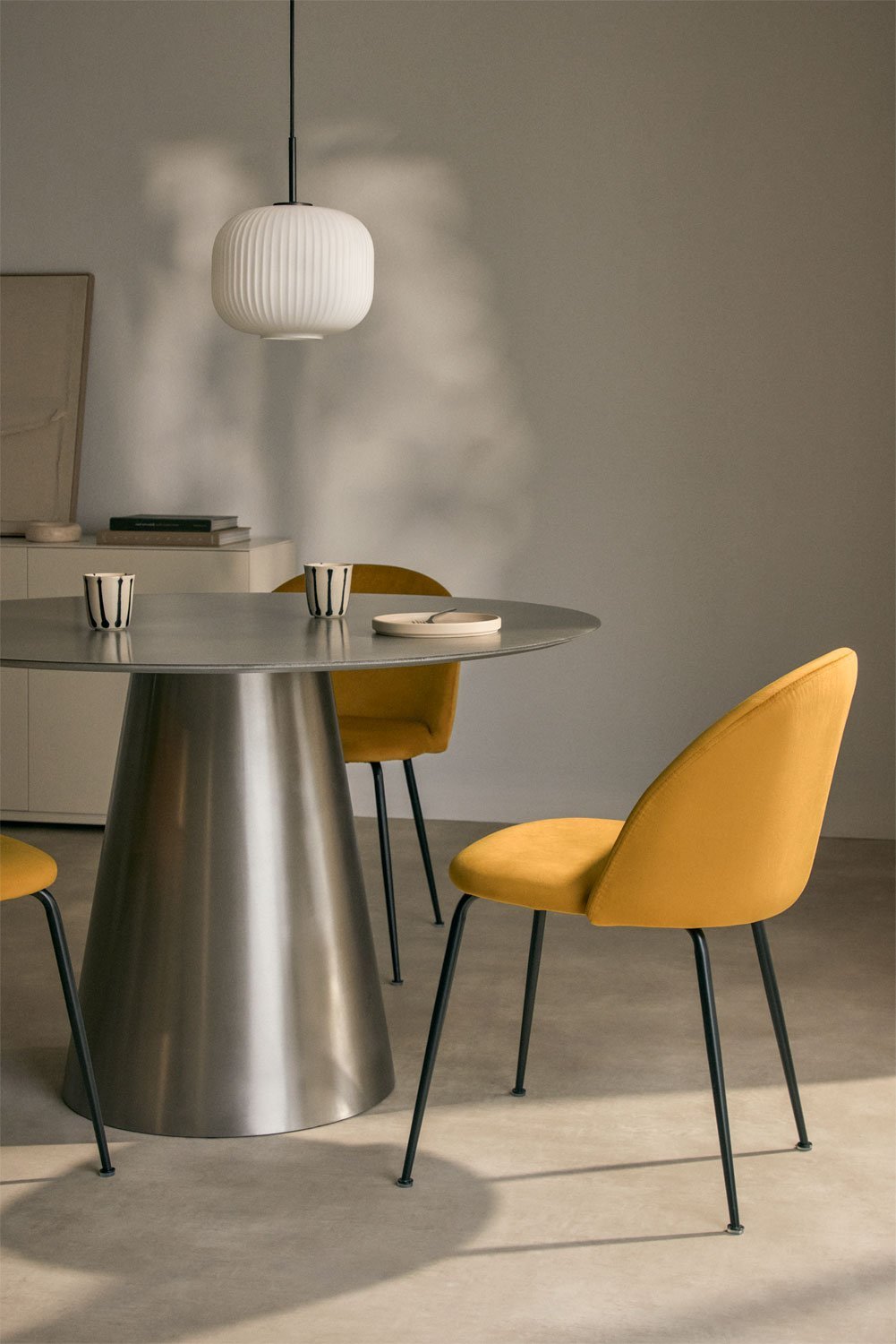 Kana Design fluwelen eetkamerstoel, galerij beeld 1