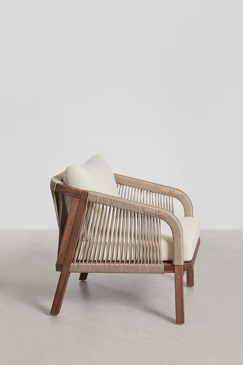 Set van 2 fauteuils van acaciahout Dubai, galerij beeld 3