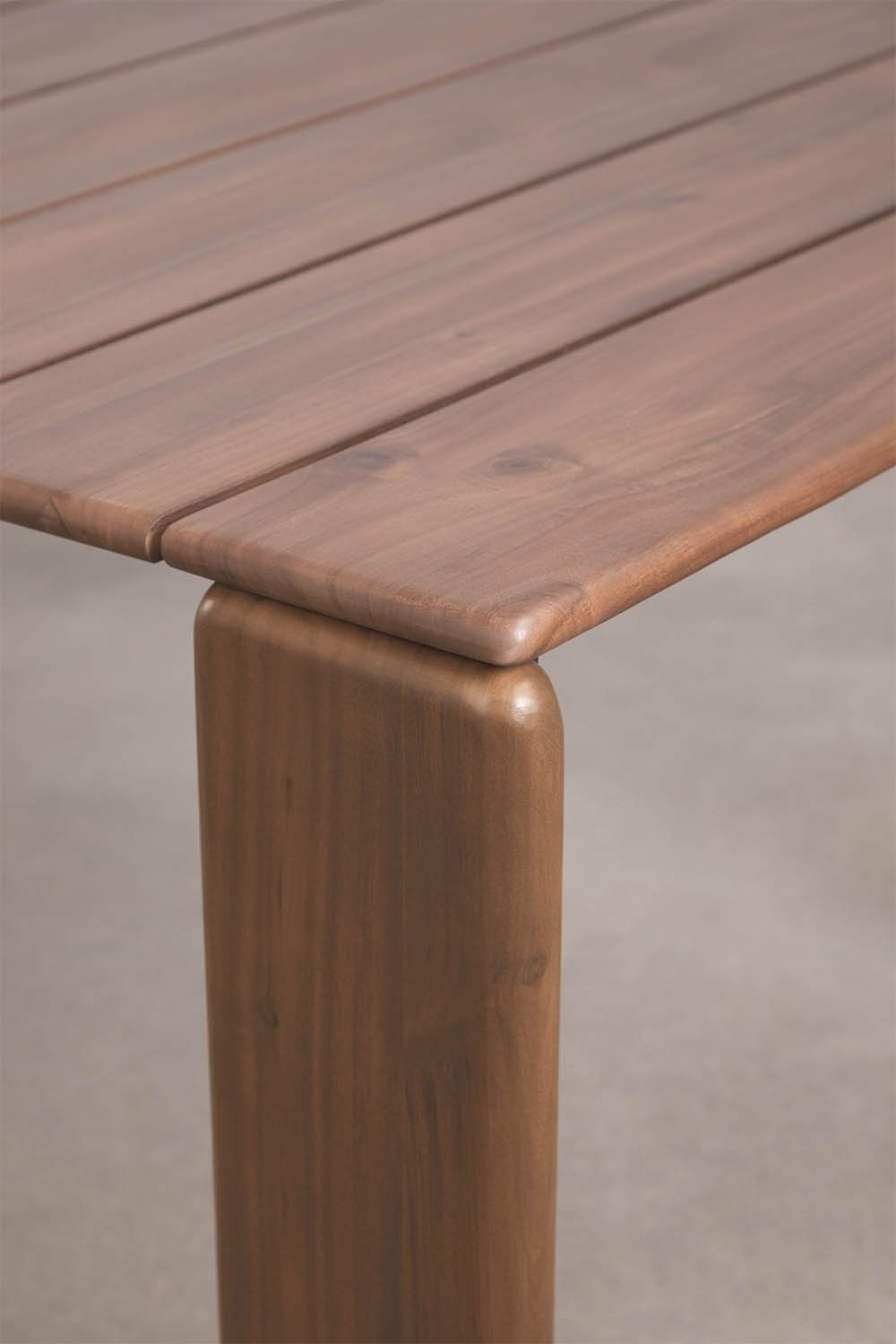 Rechthoekige eettafel van acaciahout Kandroa, galerij beeld 5
