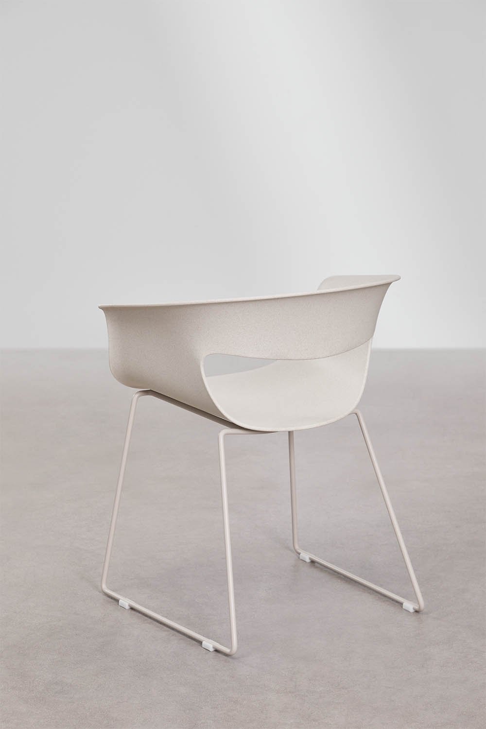 Set van 4 tuinstoelen met armleuningen van polypropyleen en staal Alanys, galerij beeld 5