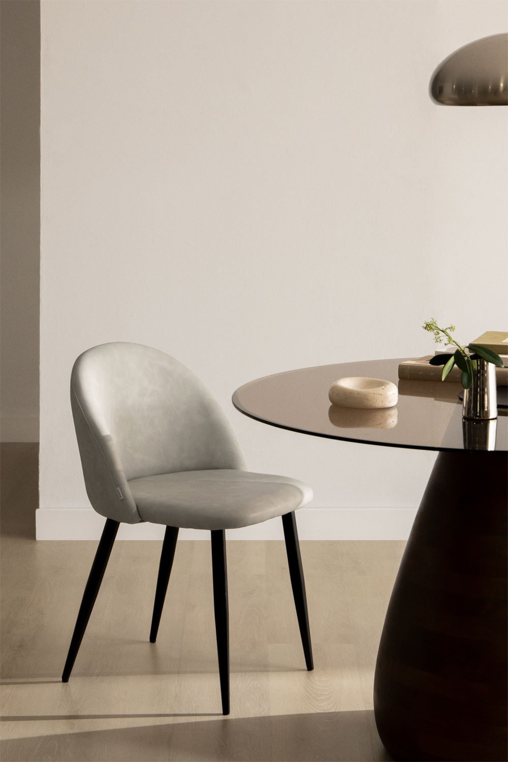 Set van 4 eetkamerstoelen bekleed met kunstleer Kana, galerij beeld 1