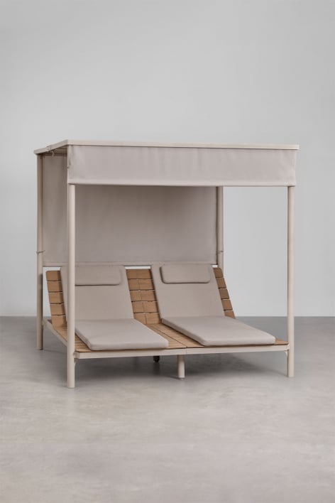 Reclameerbare Balinese bed van acaciahout Sirka