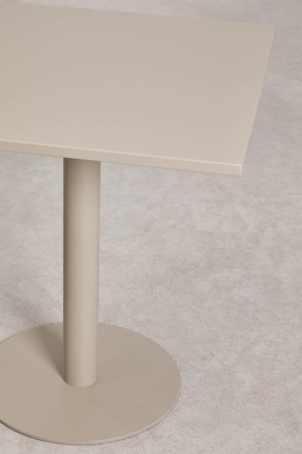 Vierkante keuken tafel 70x70 cm in Mizzi-ijzer, galerij beeld 3