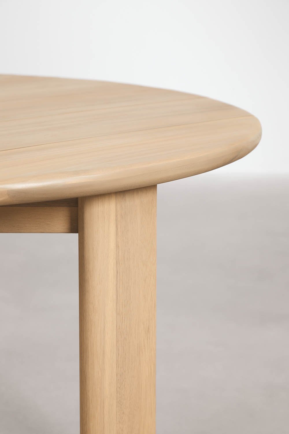 Ronde eettafel Ø110 cm van acaciahout Uleno, galerij beeld 2