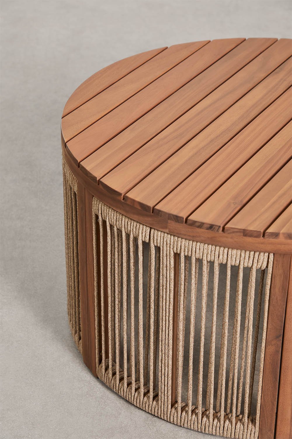 Serel tuinset met 2-zitsbank, 2 fauteuils en salontafel in acaciahout, galerij beeld 11