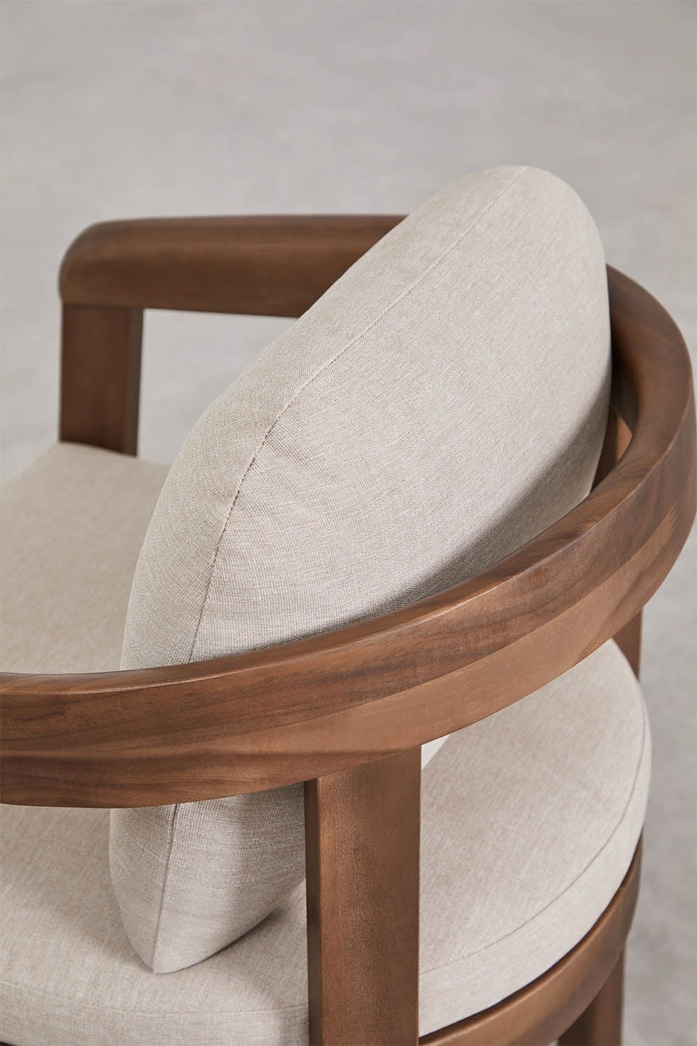 Set van 4 eetkamerstoelen met armleuningen van acaciahout Uleno, galerij beeld 5