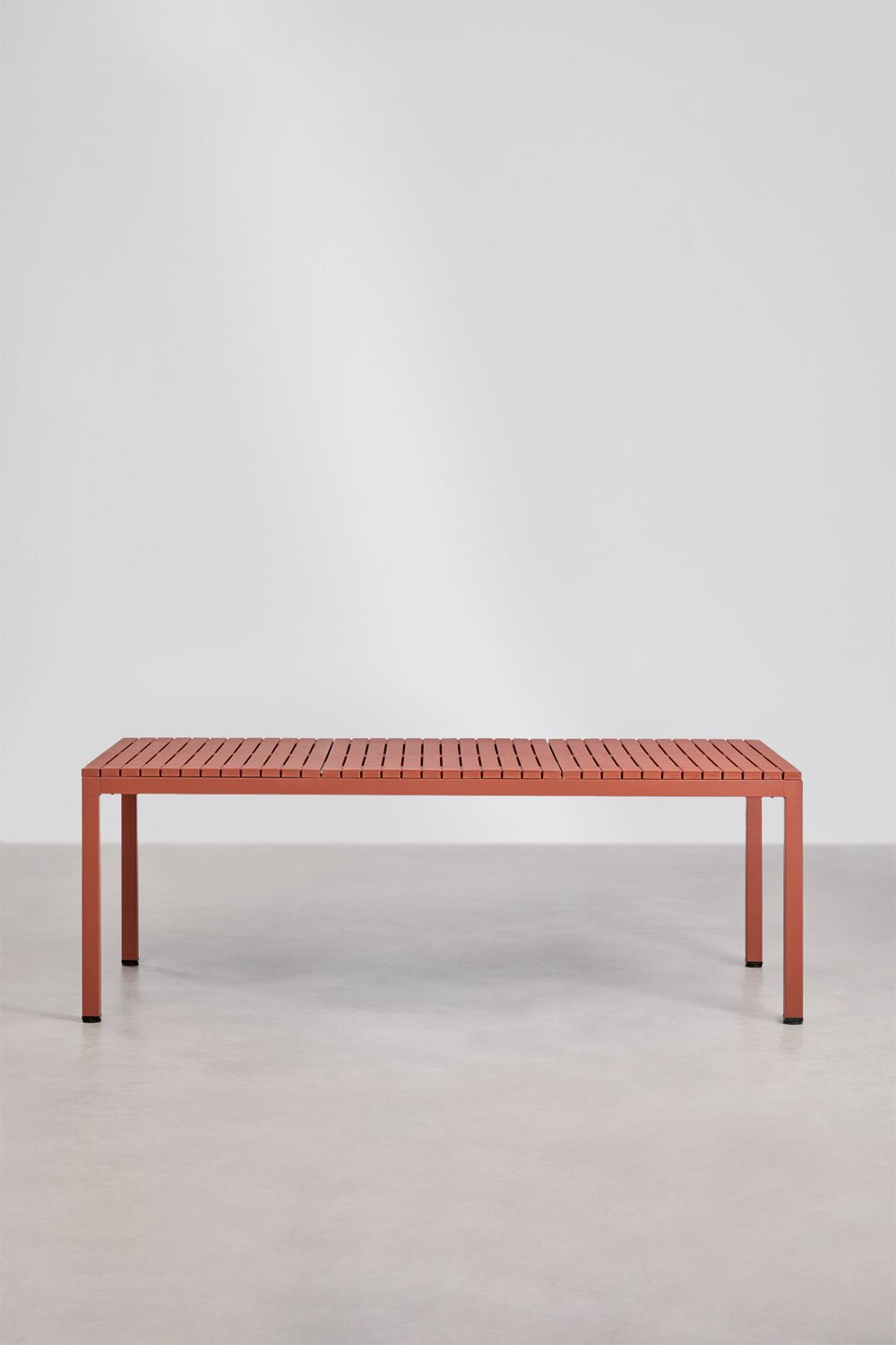 Rectangular eettafel 210x100 cm in aluminium Marti, galerij beeld 3