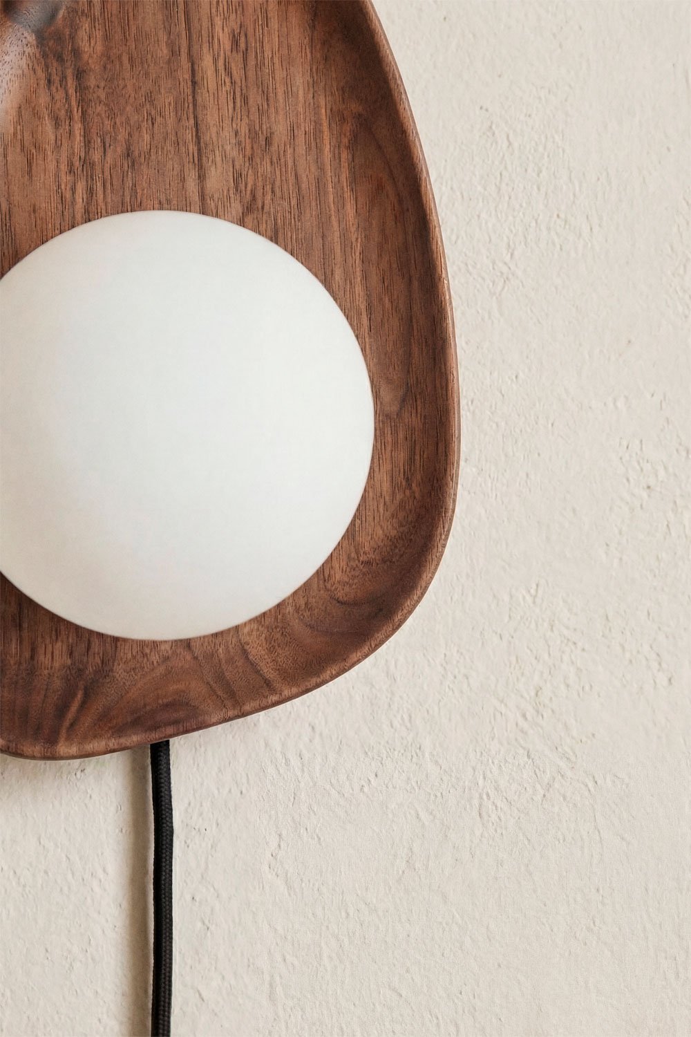 Wandlamp van acaciahout ↑24 cm Freidy, galerij beeld 2