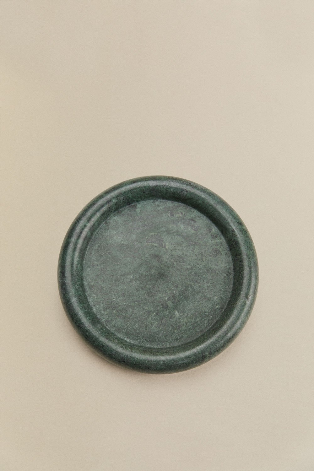 Ronde decoratieve dienblad Ø20 cm in Velmar marmer, galerij beeld 3