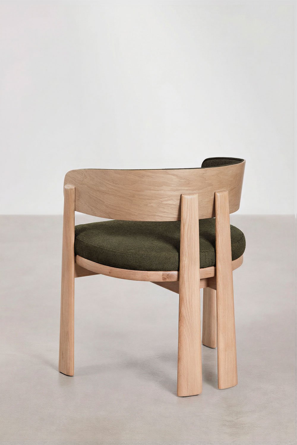 Eetkamerstoel van eikenhout en bekleed Olea Signature, galerij beeld 5