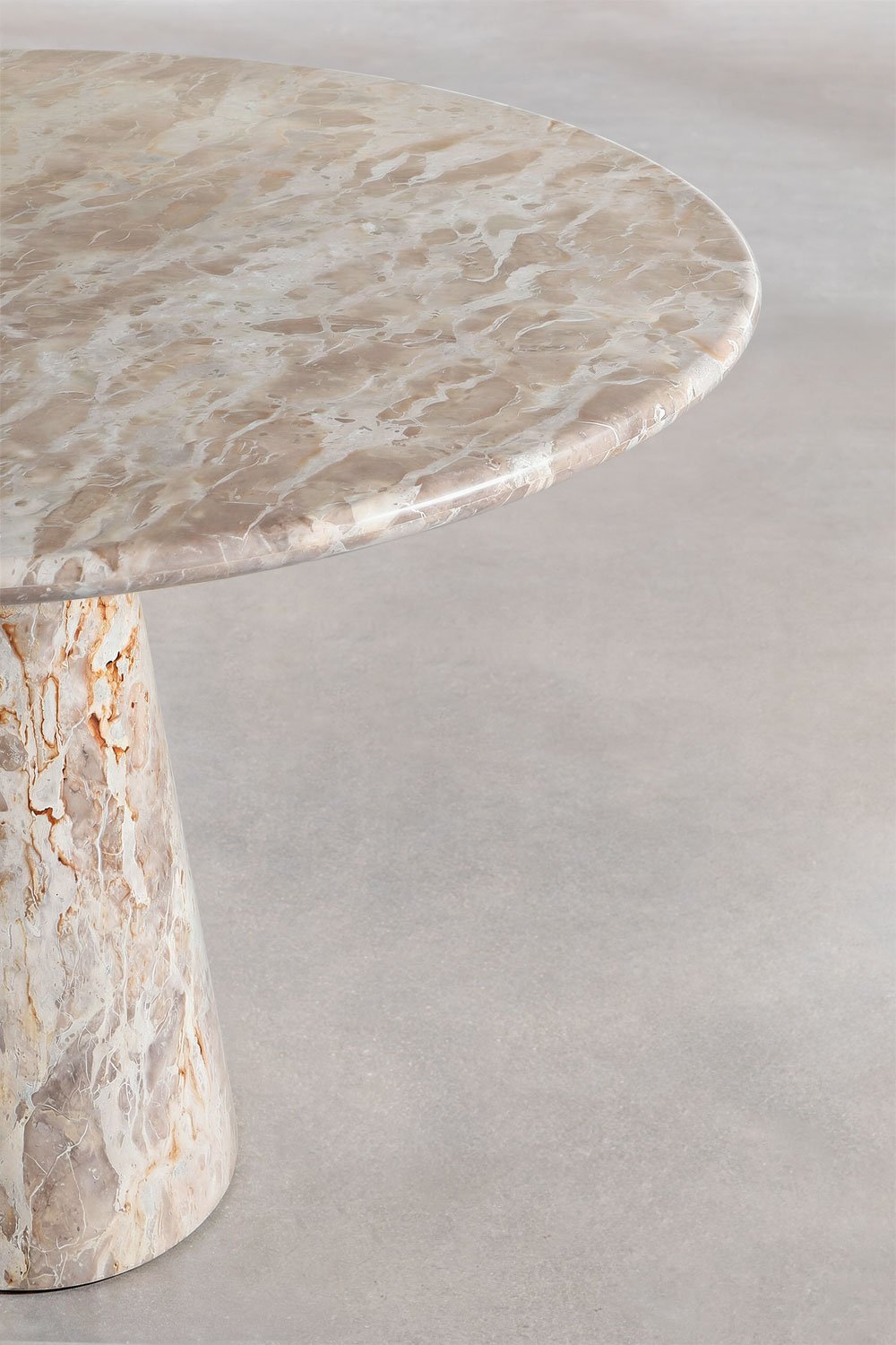 Ronde eettafel Ø120 cm in Alodia marmer, galerij beeld 3