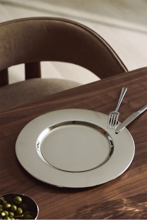 Bajoplato Ø30 cm van roestvrij staal Kirsh