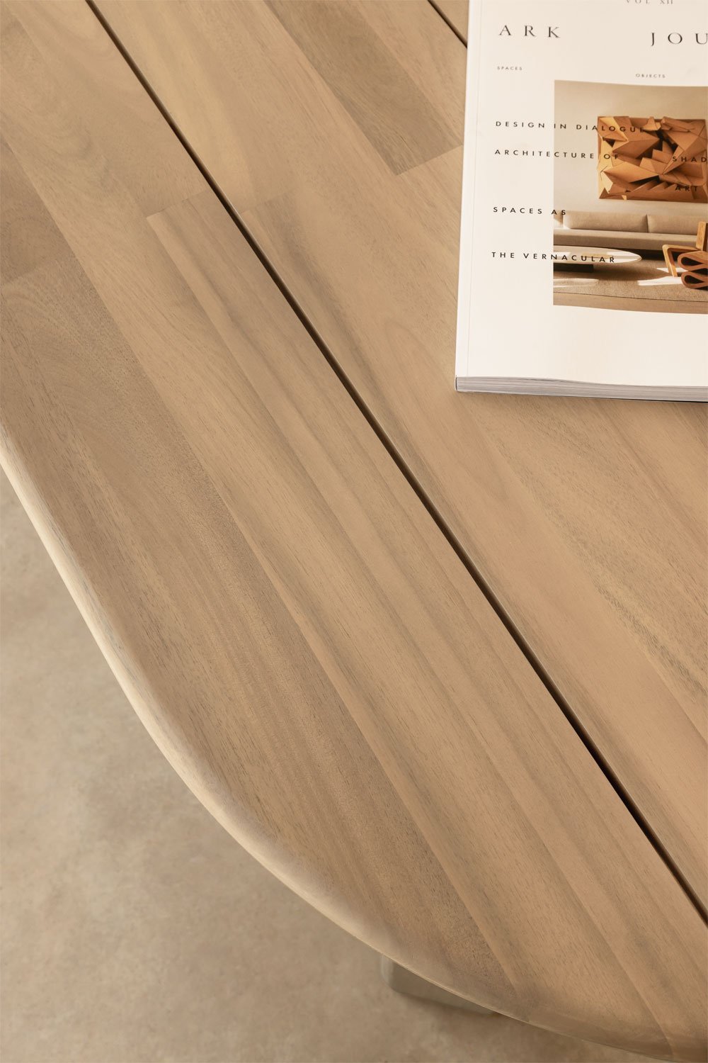 Ovale tuintafel 240x100 cm van acaciahout Uleno, galerij beeld 2