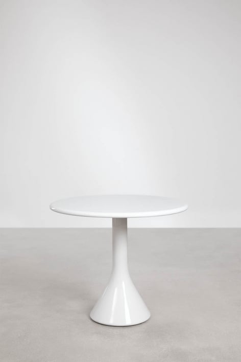 Melody ronde eettafel, Ø90 cm, gemaakt van cement en glasvezel