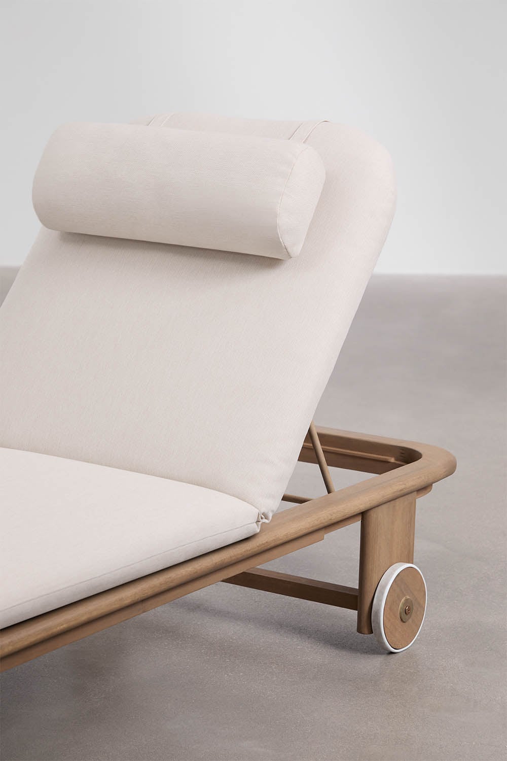 Set van 2 verstelbare ligstoelen van acaciahout Uleno, galerij beeld 7