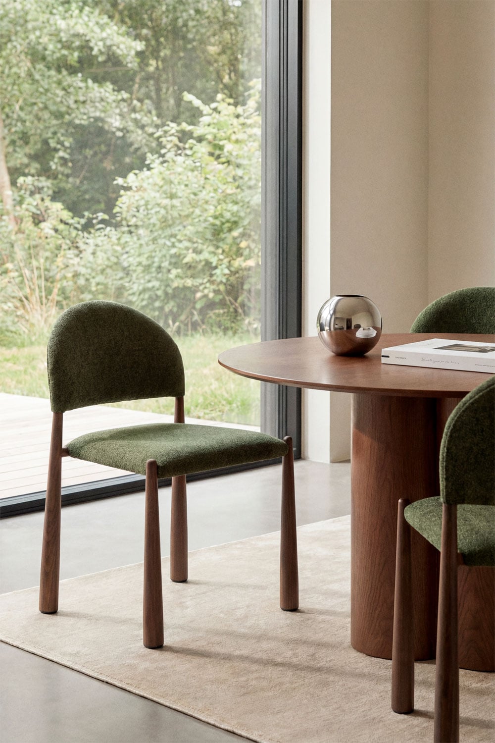 Set van 2 gestoffeerde eetkamerstoelen Nagore, galerij beeld 1