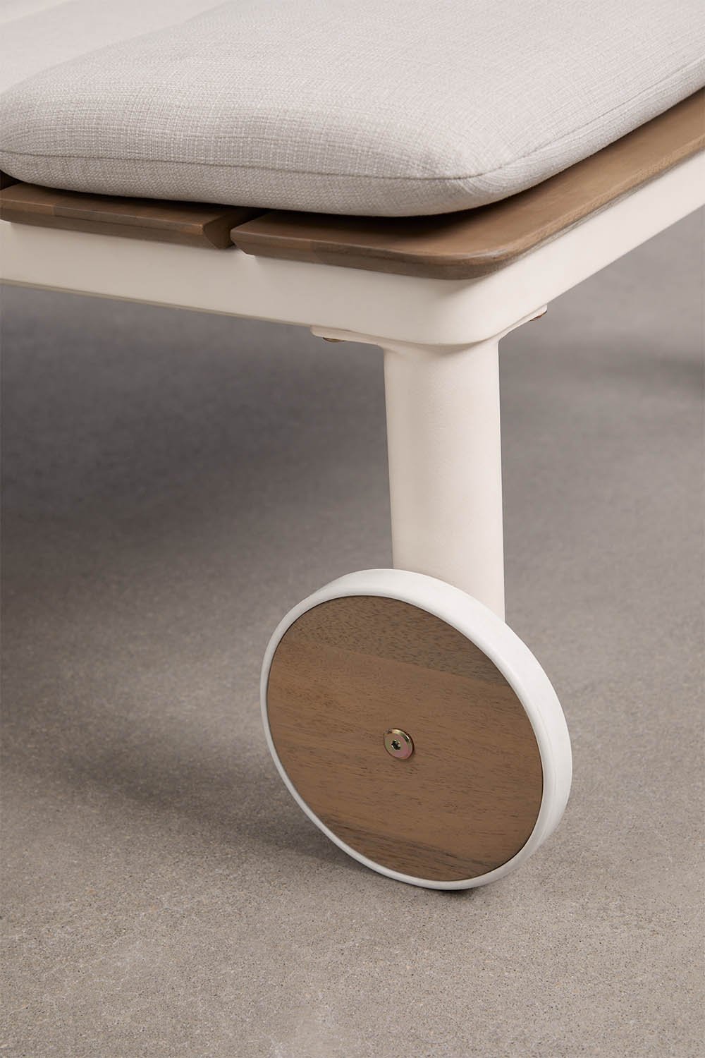 Set van 2 verstelbare ligstoelen van acaciahout Sirka, galerij beeld 6