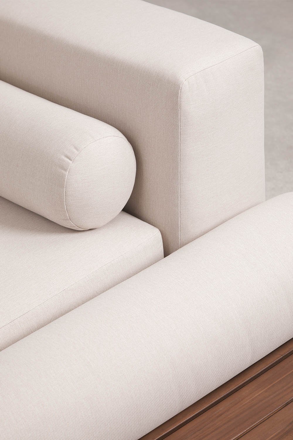 Tuinset met modulaire hoekbank van 5 delen met bijzet- en salontafels en fauteuil van acaciahout Edrien, galerij beeld 9