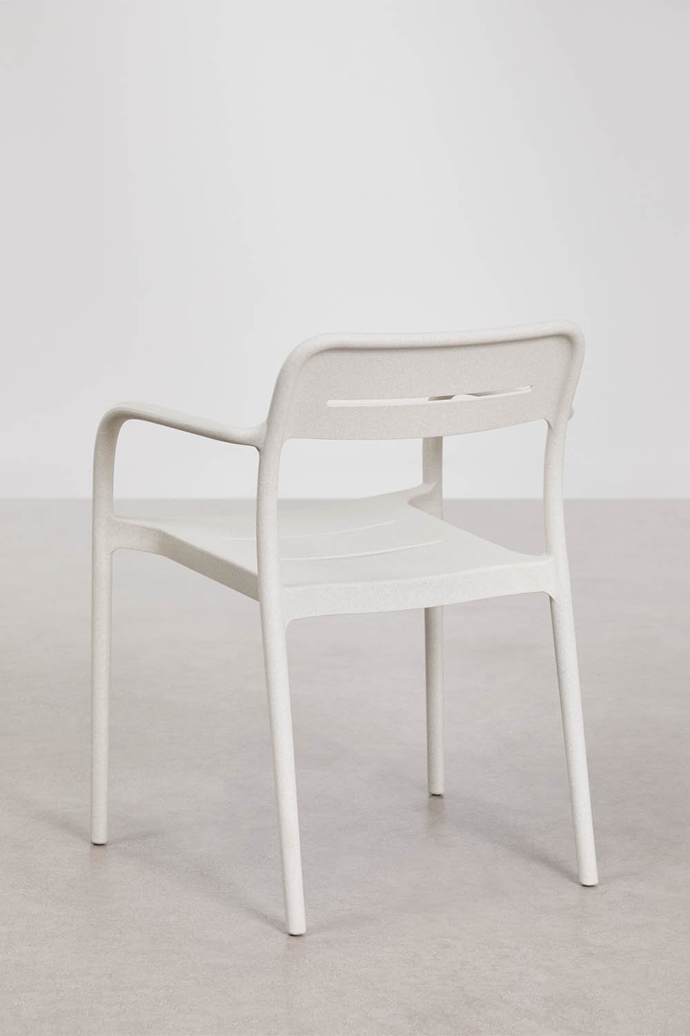 Set van 2 stapelbare tuinstoelen met armleuningen van polypropyleen Graneli, galerij beeld 5