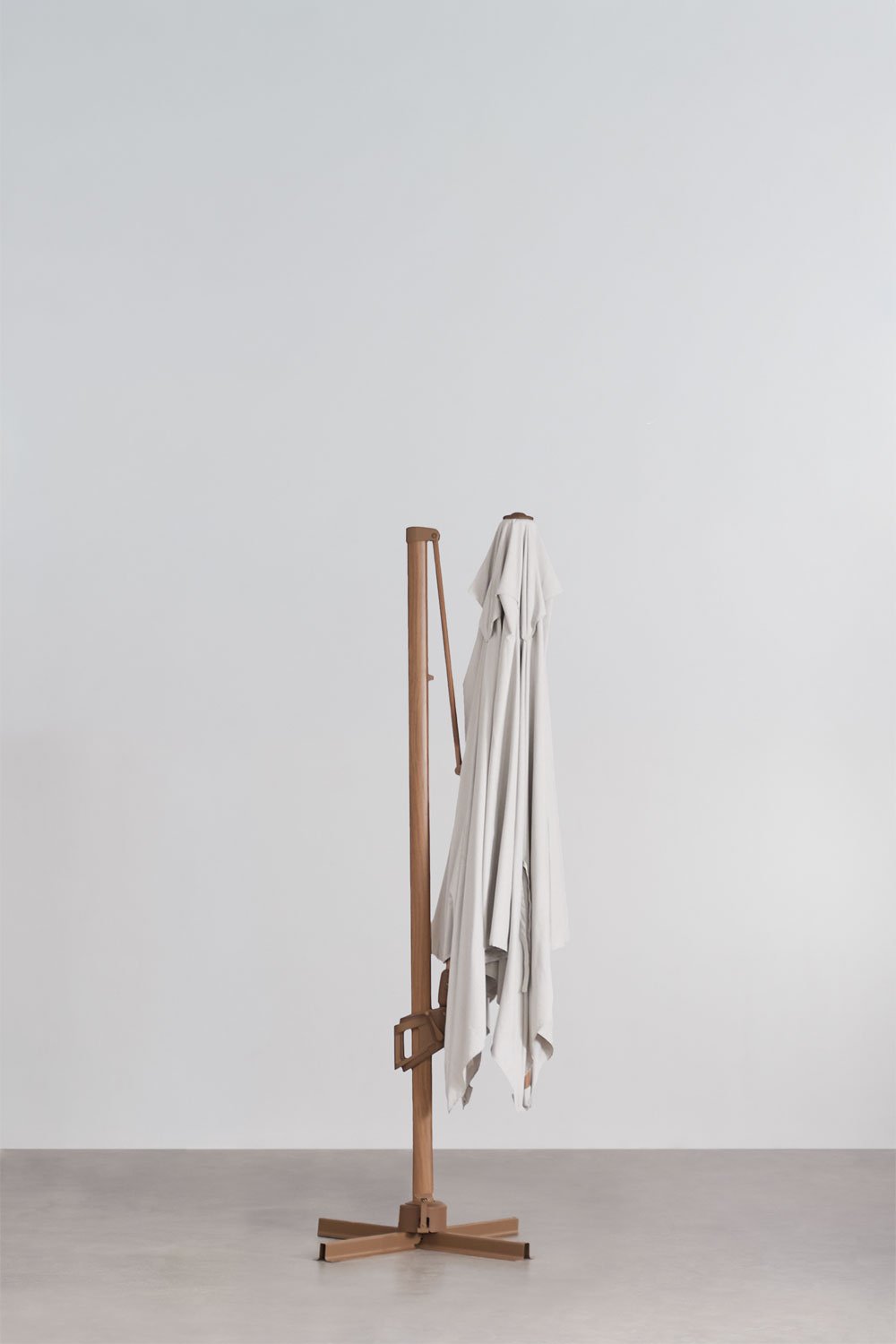 Parasol Ø295 cm van stof en aluminium Hydra, galerij beeld 5