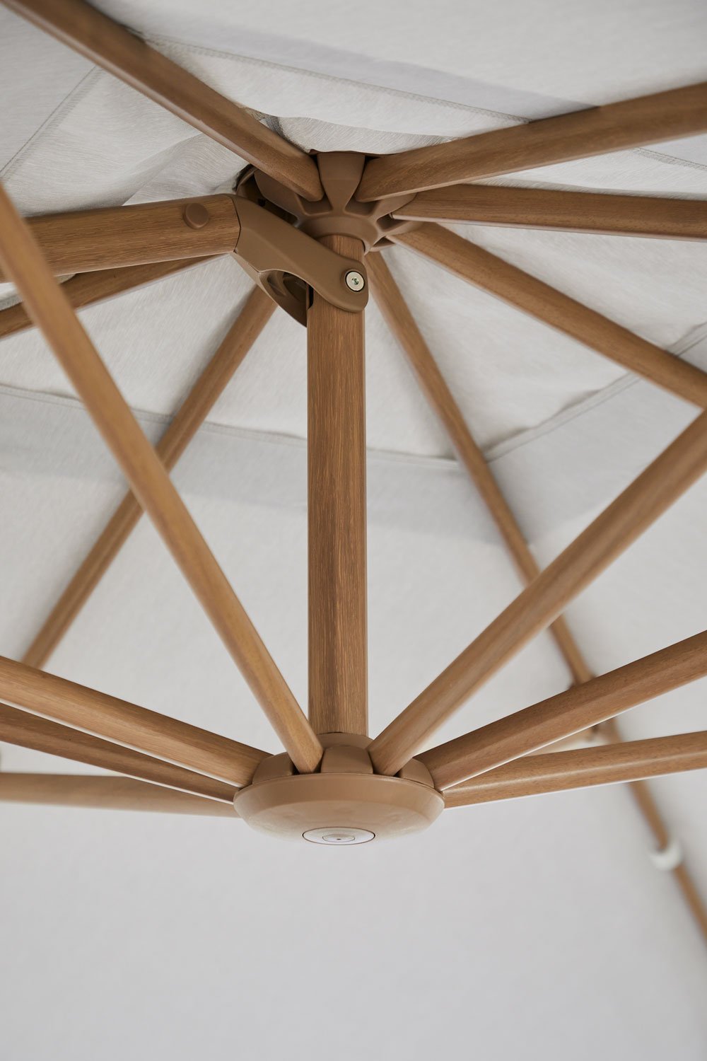 Parasol Ø295 cm van stof en aluminium Hydra, galerij beeld 6