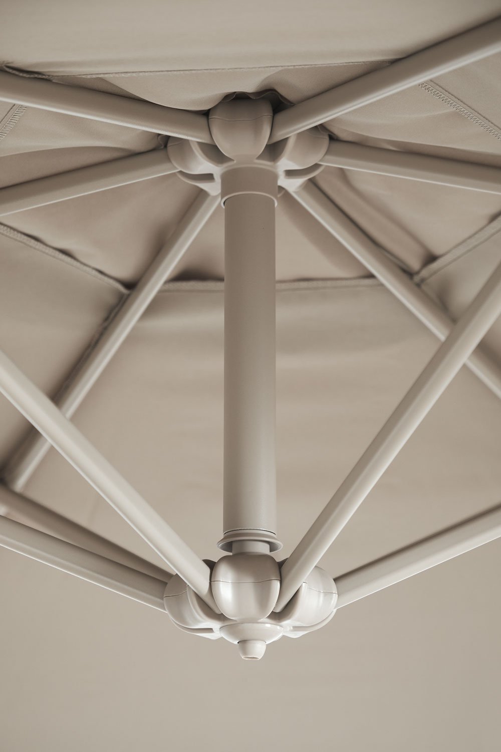 Parasol Ø295 cm van stof en aluminium Salina, galerij beeld 4