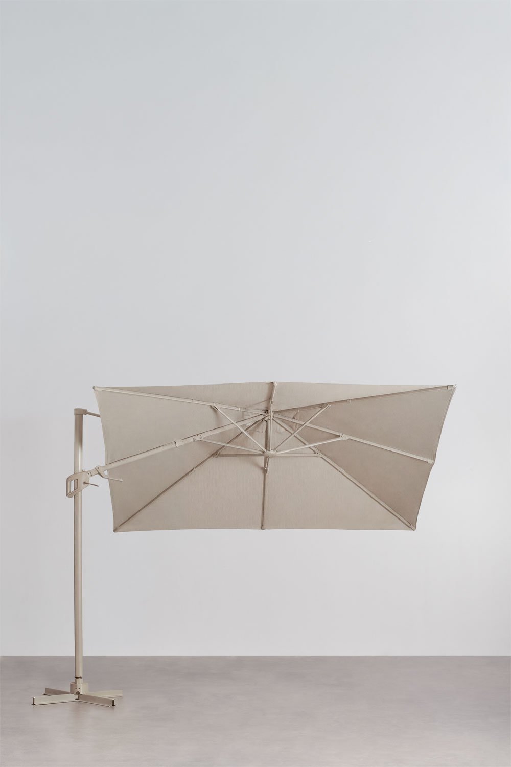 Parasol Ø295 cm van stof en aluminium Hydra, galerij beeld 2