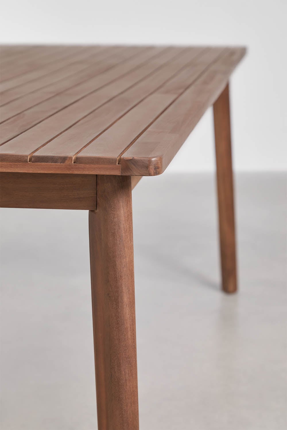 Rechthoekige eettafel van acaciahout Kaela, galerij beeld 3
