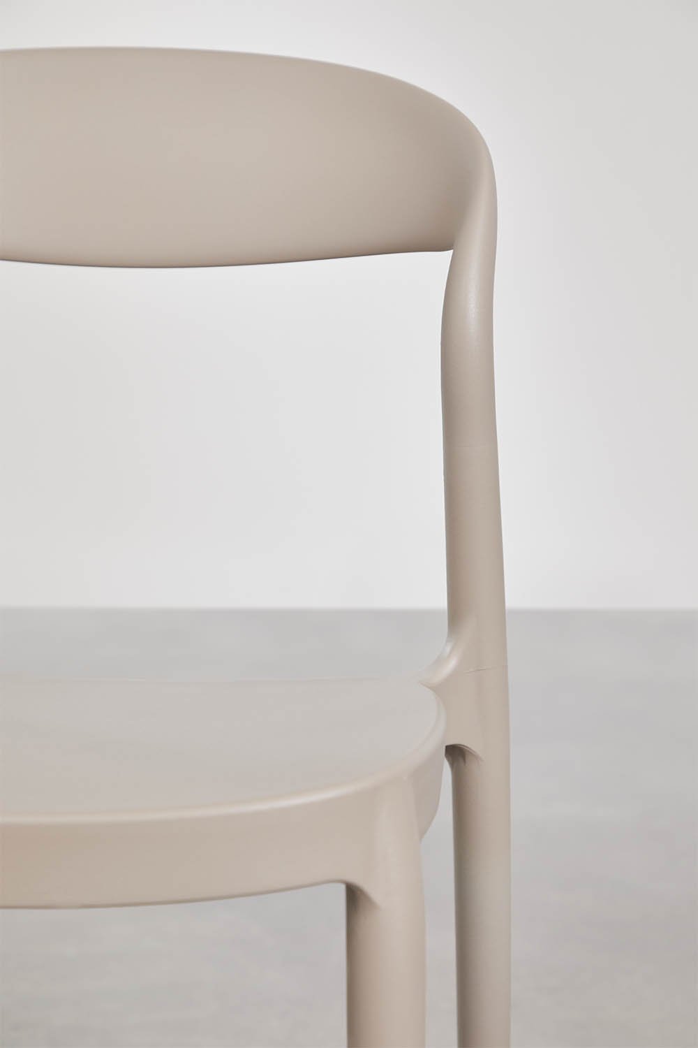 Set van 4 stapelbare tuinstoelen van polypropyleen Brenza, galerij beeld 6