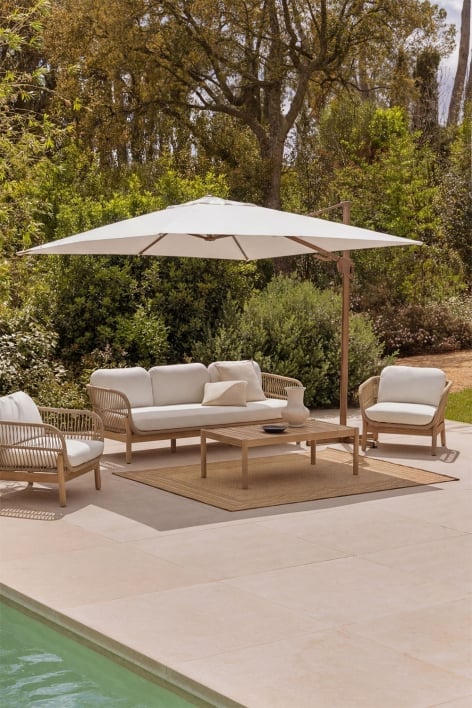 Parasol Ø295 cm van stof en aluminium Hydra